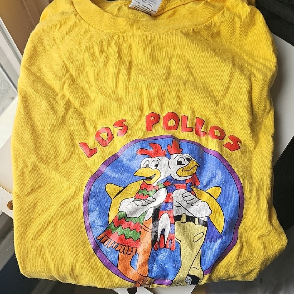 Graphic Image Yellow Los Pollos Tee